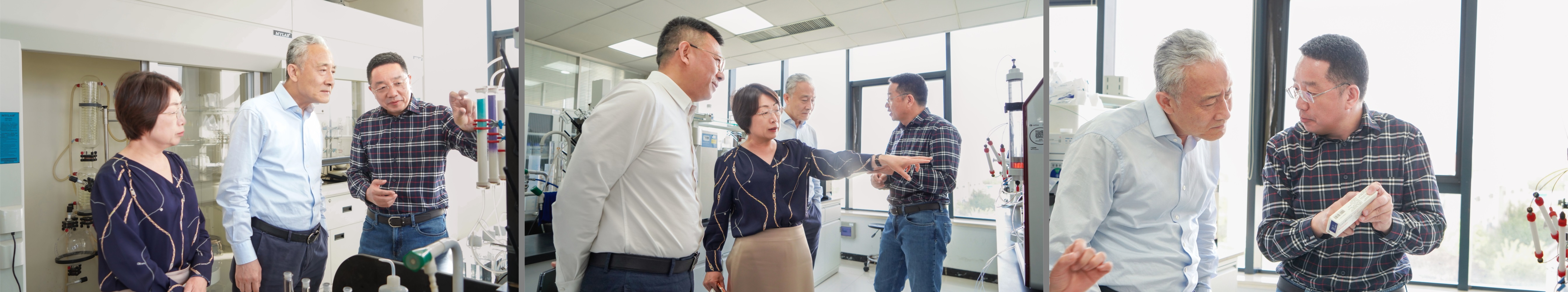 四川大學(xué)校長(zhǎng)汪勁松一行蒞臨藍(lán)曉科技參觀交流